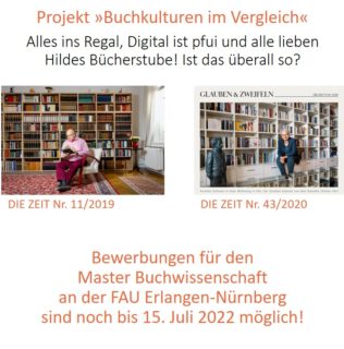 Zum Artikel "Bewerbungen Master Buchwissenschaft bis 15. Juli 2022 möglich. Join us!"