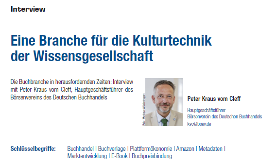 Ausriss aus dem Beitrag 1: "Der deutsche Buchmarkt" von S. Hagenhoff